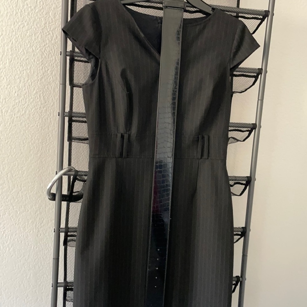 Antonio Melani dress. Black stripped very classy dress.